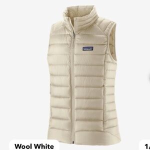 NWT Patagonia Women's Down Sweater™ Vest, Ivory, Size XL